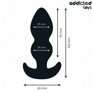 Plug Anale S-Size in Silicone Medico per Stimolazione Intensa